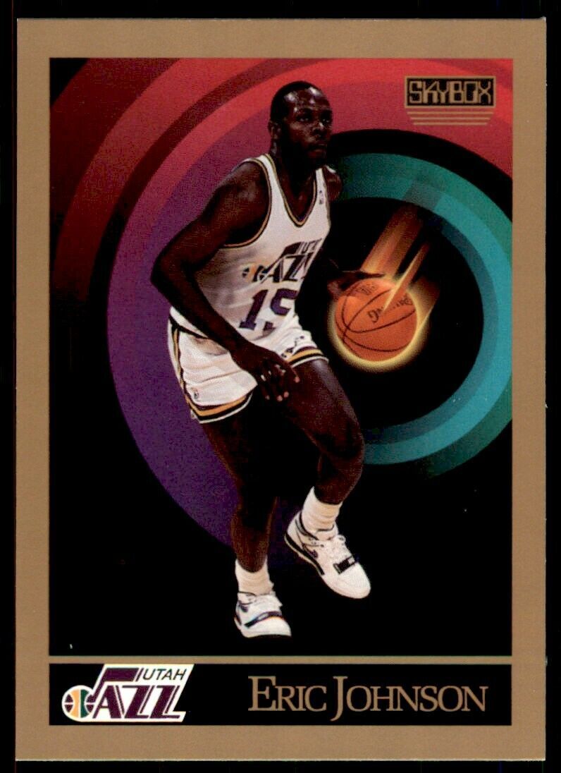1990-91 SkyBox Eric Johnson Rookie . Utah Jazz #280