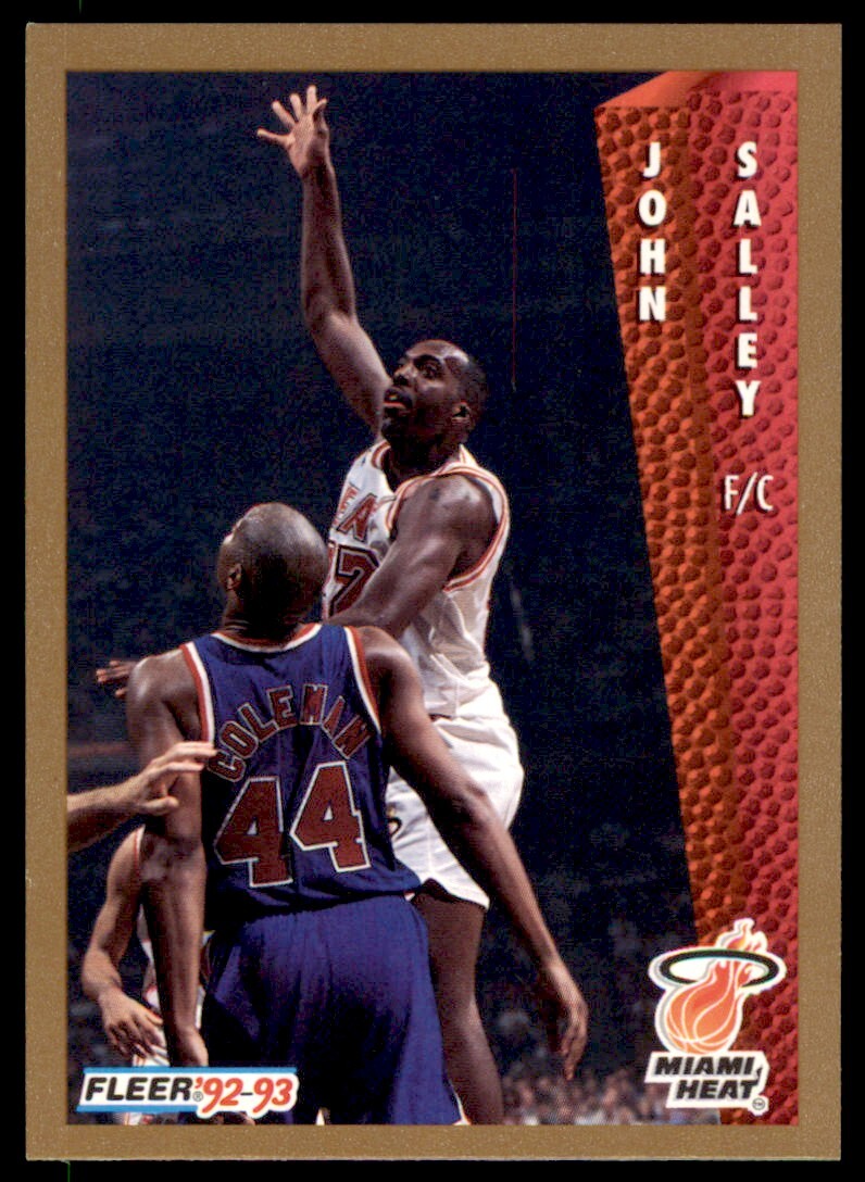 1992-93 Fleer John Salley . Miami Heat #370