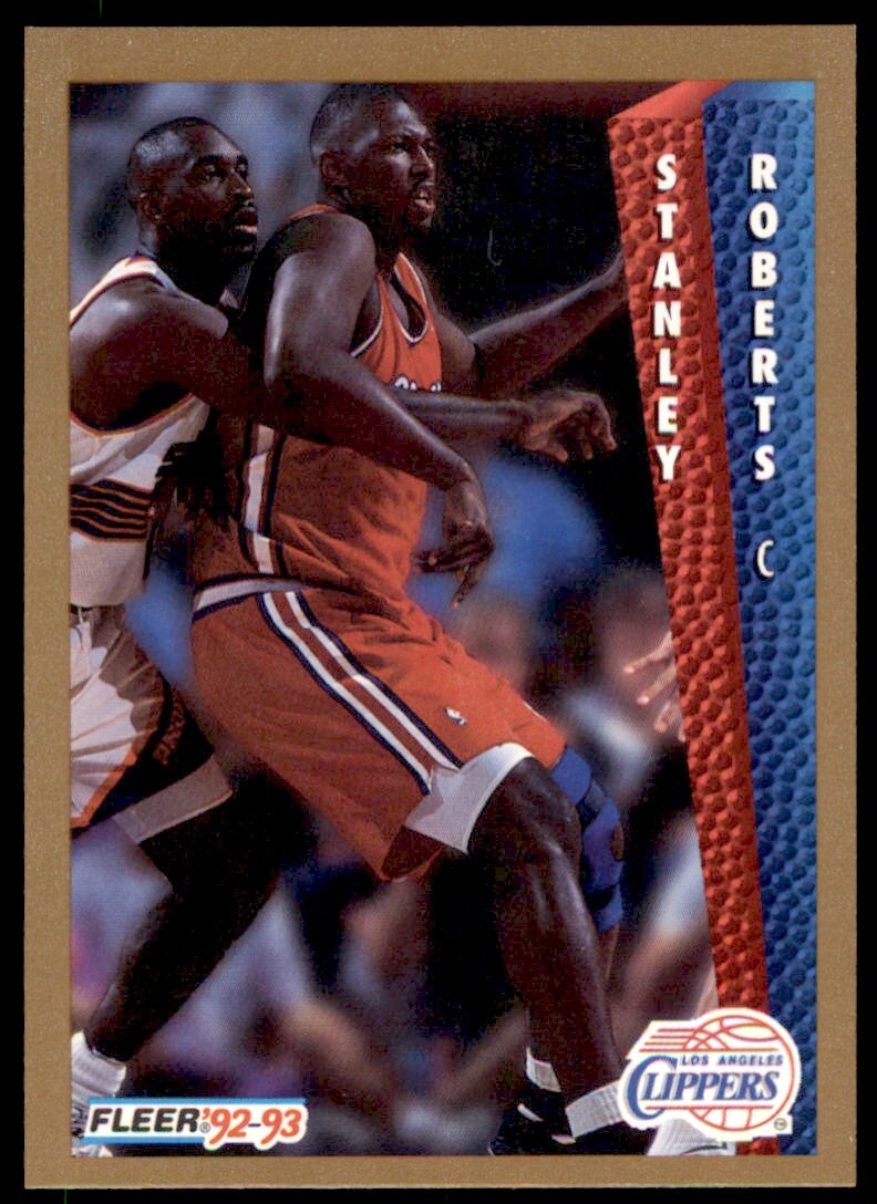 1992-93 Fleer Stanley Roberts . Los Angeles Clippers #357