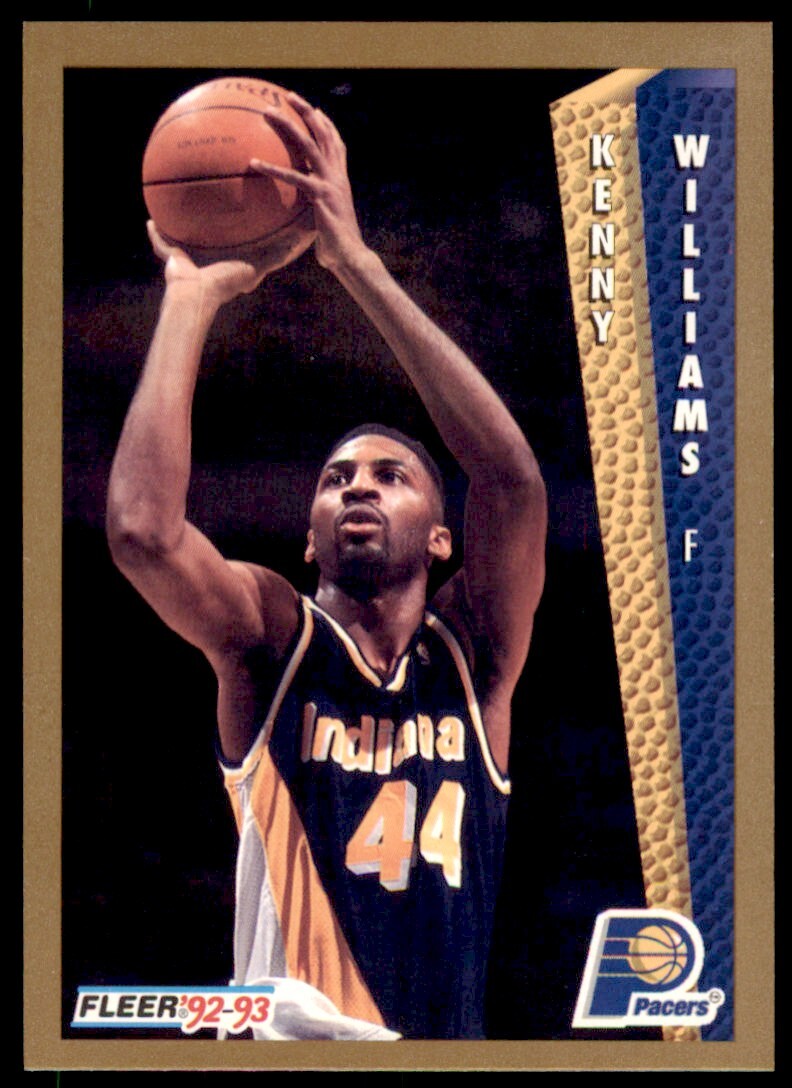 1992-93 Fleer Kenny Williams . Indiana Pacers #354