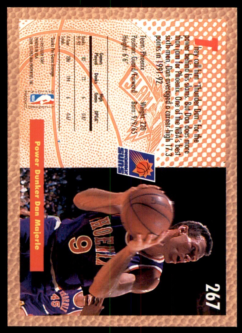 1992-93 Fleer Dan Majerle . Phoenix Suns #267