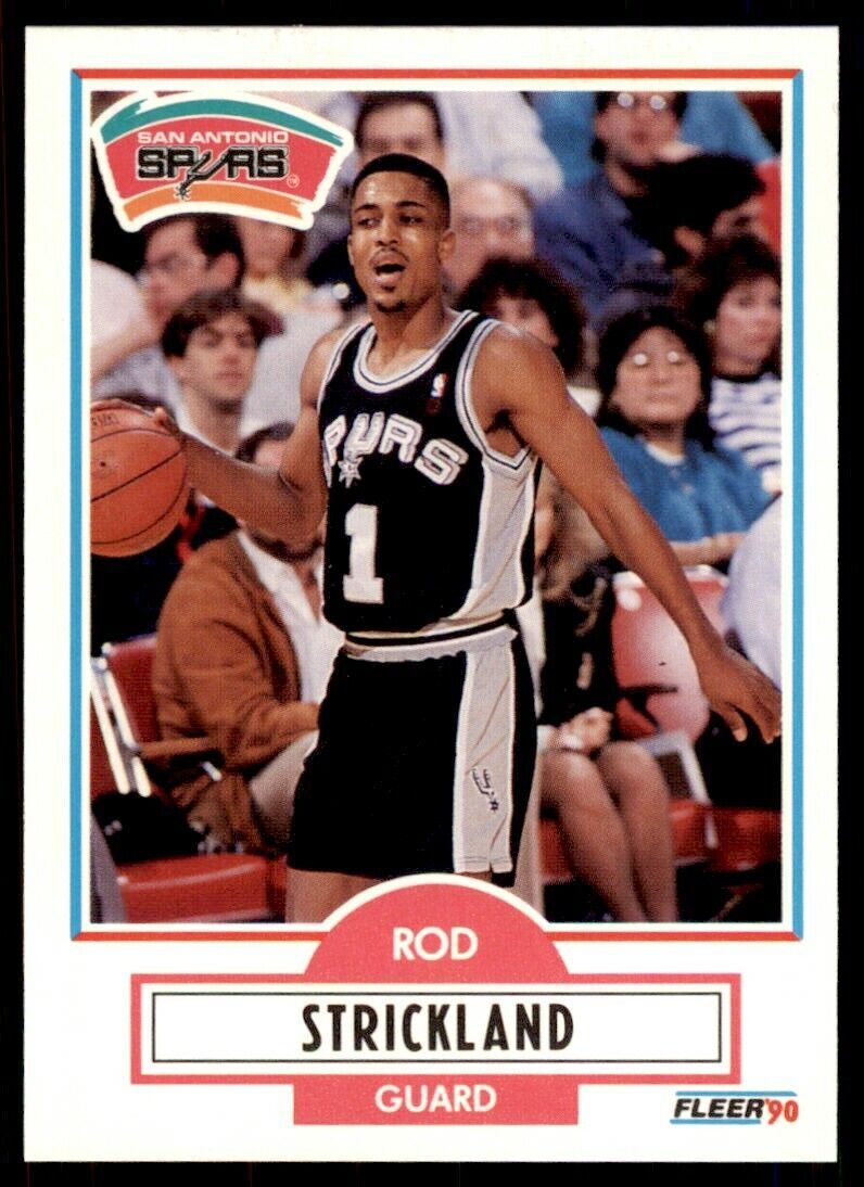 1990-91 Fleer Rod Strickland . San Antonio Spurs #173