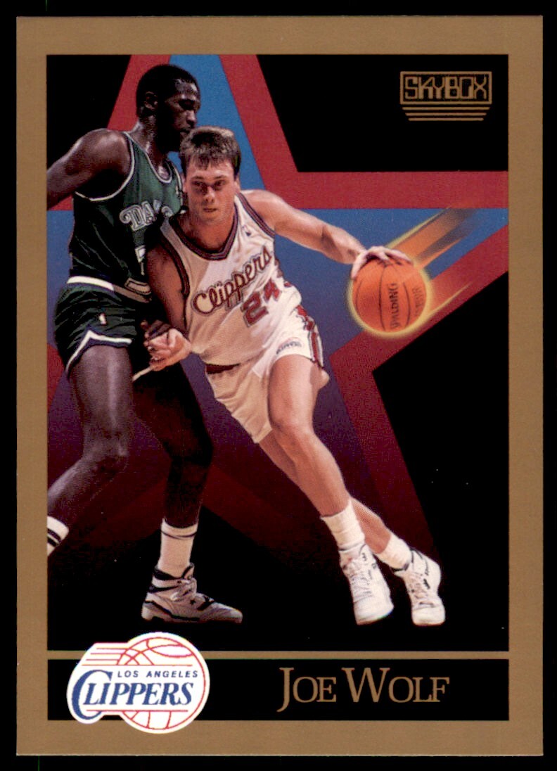 1990-91 SkyBox Joe Wolf . Los Angeles Clippers #133