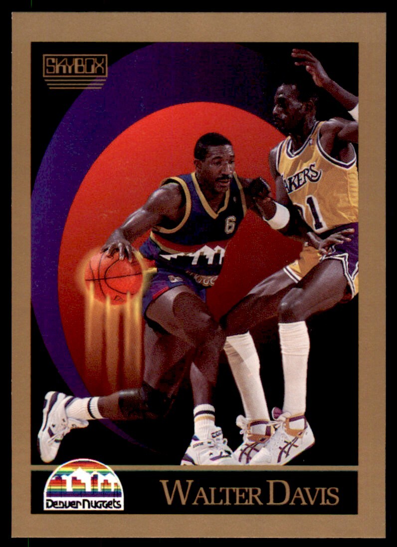 1990-91 SkyBox. Walter Davis . Denver Nuggets #73
