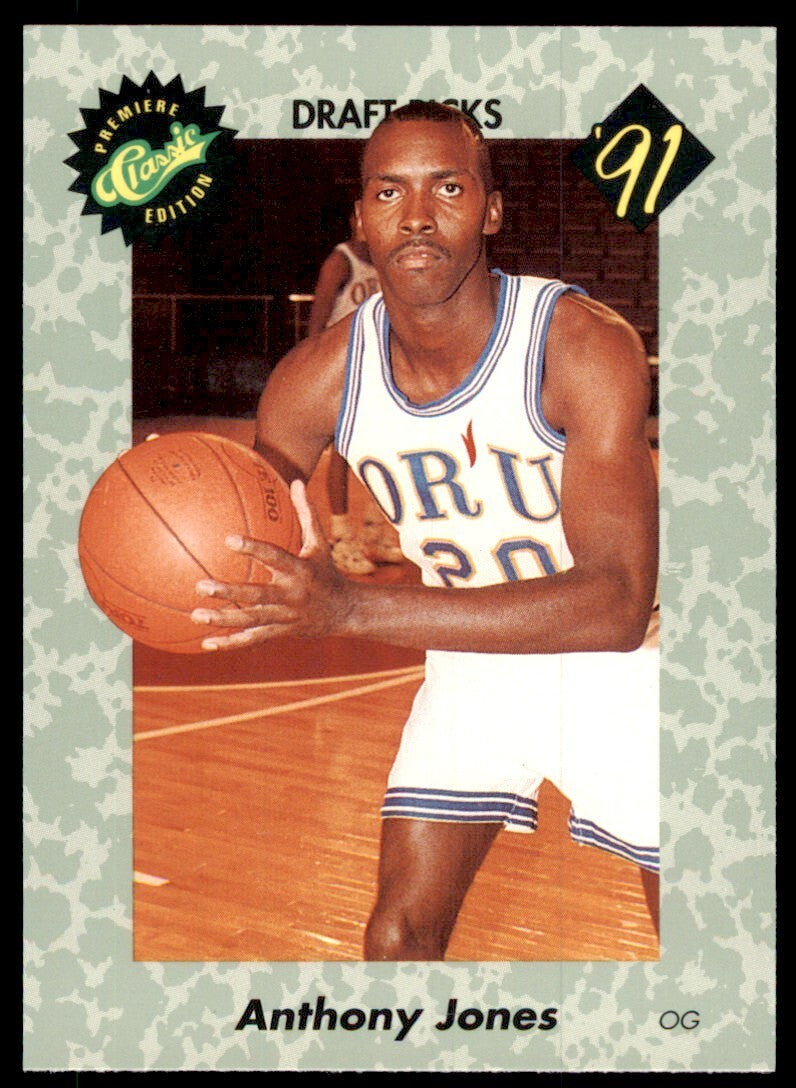 1990-91 Classic Draft Picks Anthony Jones Basketball Card #41