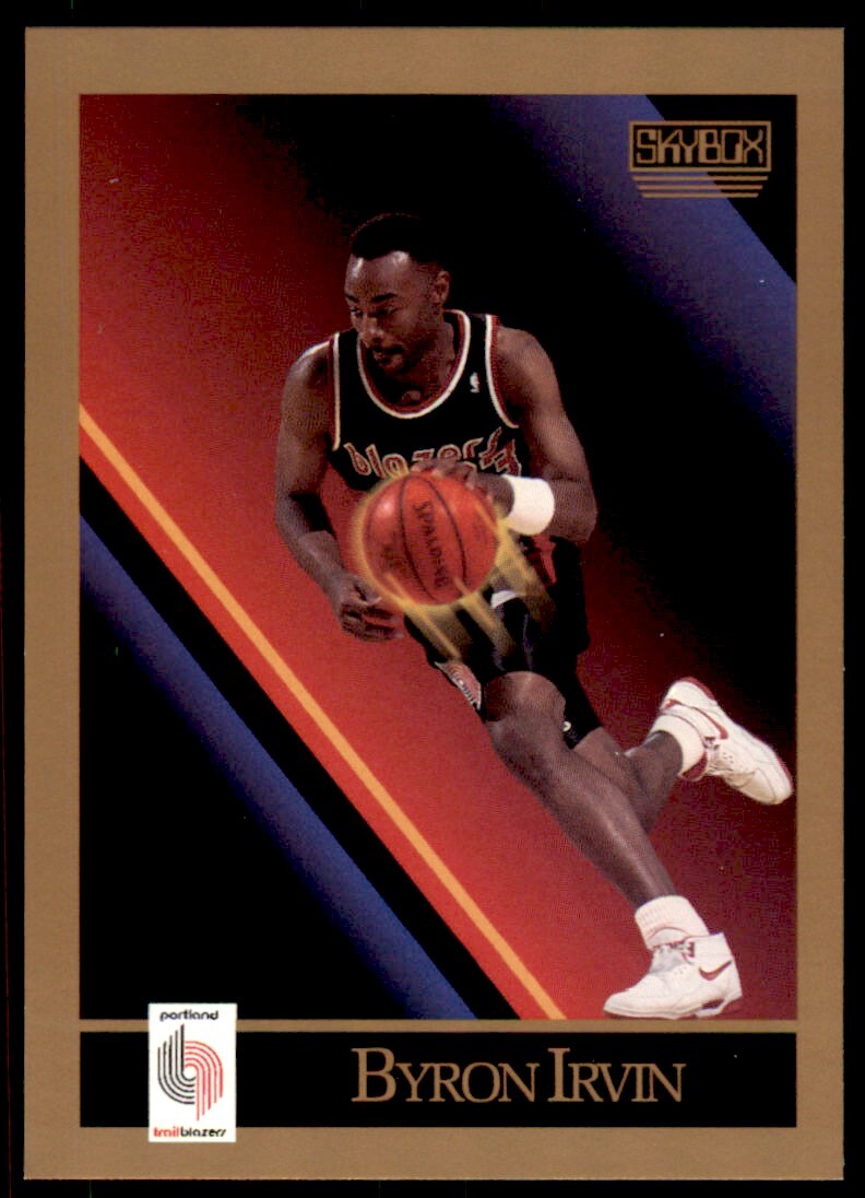 1990-91 SkyBox Byron Irvin Rookie . Portland Trail Blazers #235