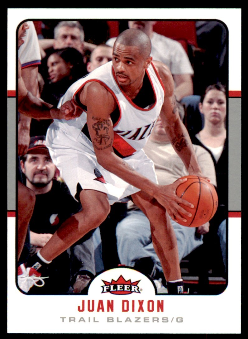2006-07 Fleer Juan Dixon . Portland Trail Blazers #158