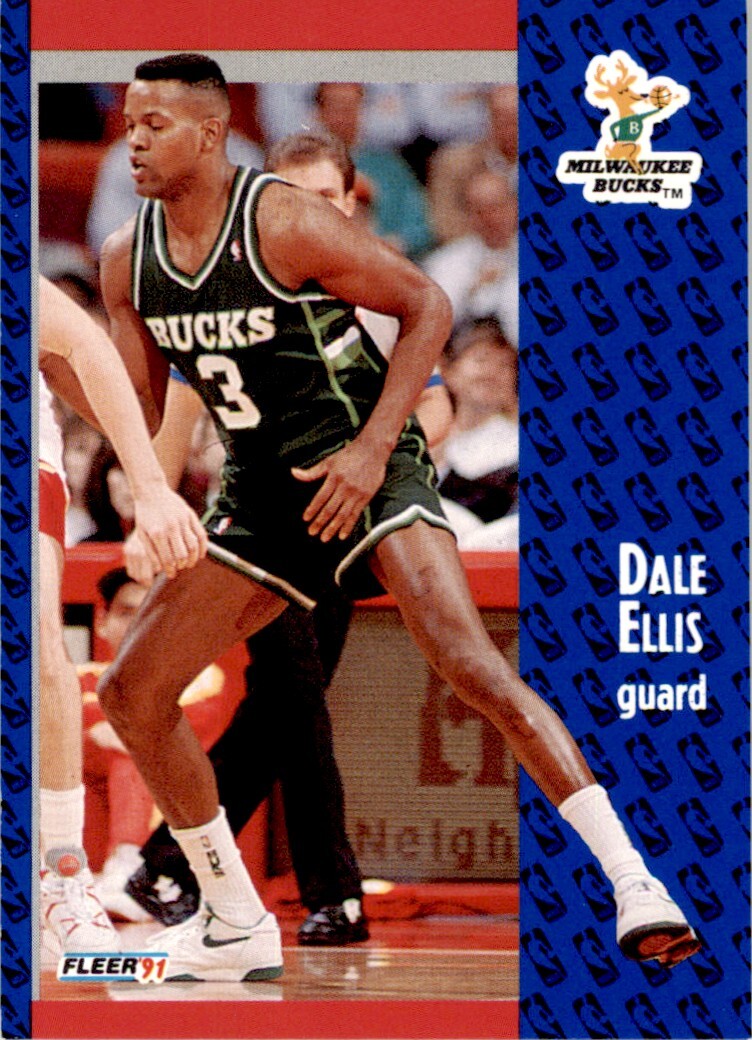 1991-92 Fleer Dale Ellis . Milwaukee Bucks #114