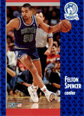 1991-92 Fleer Felton Spencer . Minnesota Timberwolves #127