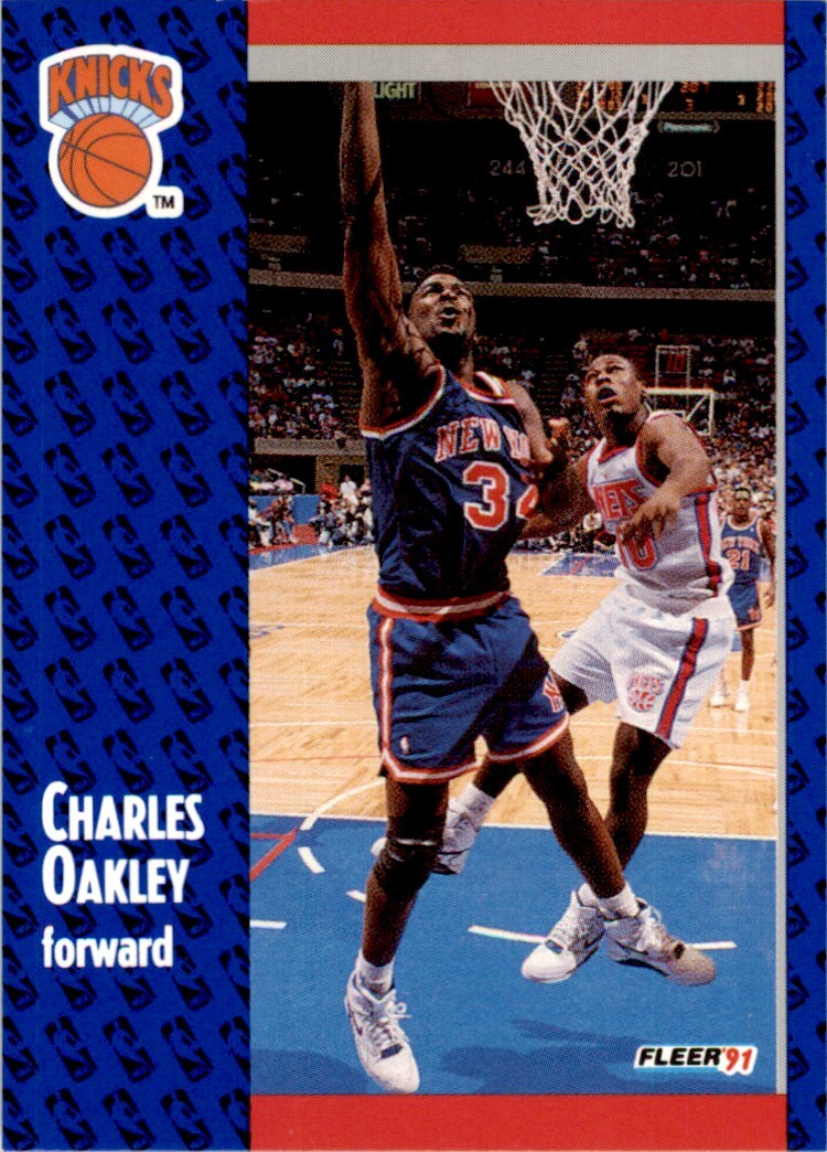 1991-92 Fleer Charles Oakley . New York Knicks #138