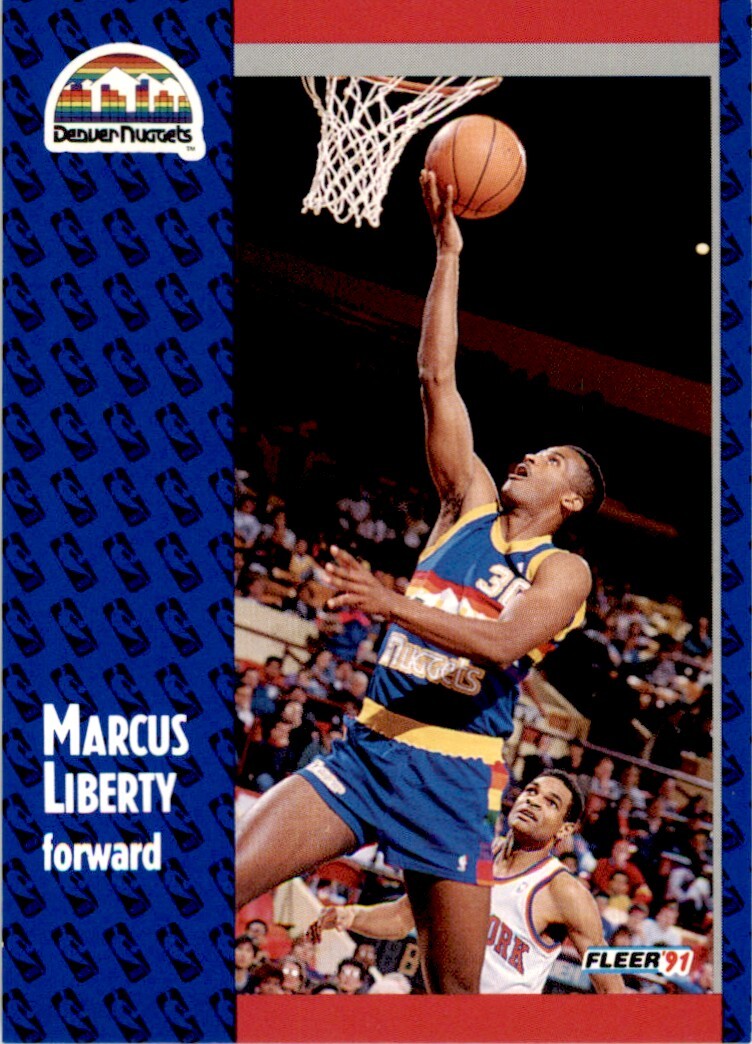 1991-92 Fleer Marcus Liberty Rookie . Denver Nuggets #50