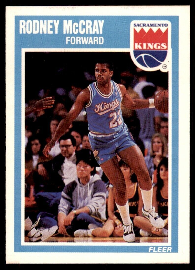 1989-90 Fleer Rodney McCray . Sacramento Kings #135