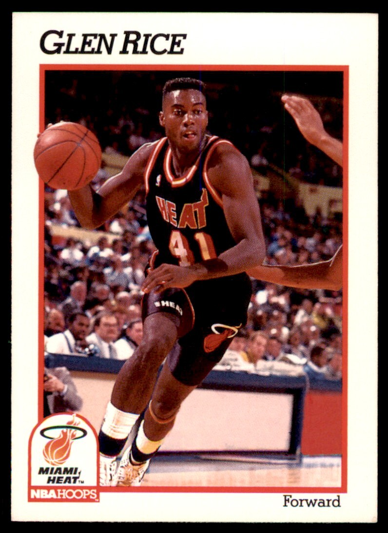 1991-92 NBA Hoops Glen Rice . Miami Heat #113