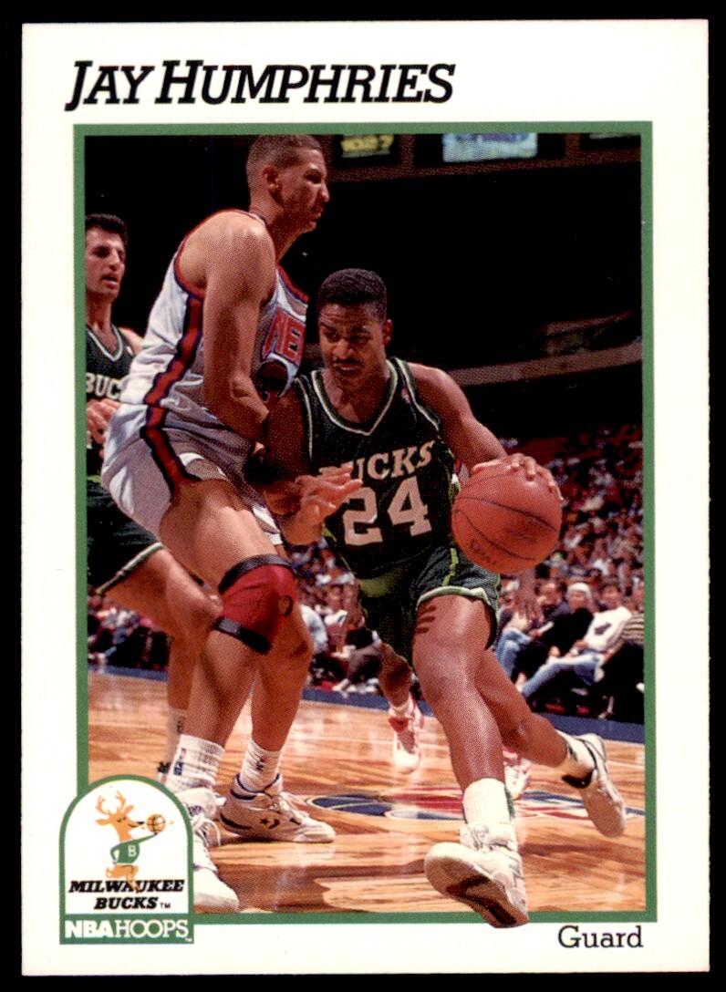 1991-92 NBA Hoops Jay Humphries . Milwaukee Bucks #117