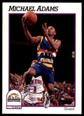 1991-92 NBA Hoops Michael Adams . Denver Nuggets #51