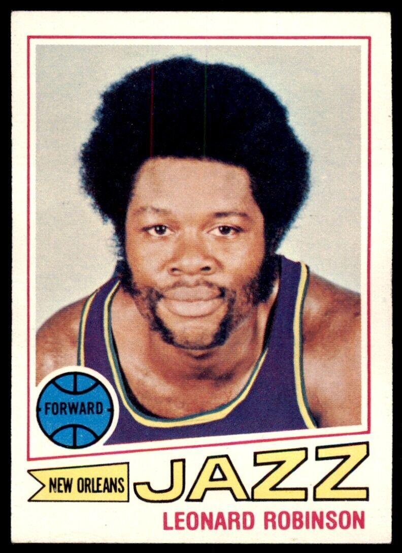 1977-78 TOPPS BASKETBALL LEONARD ROBINSON . NEW ORLEANS JAZZ #74