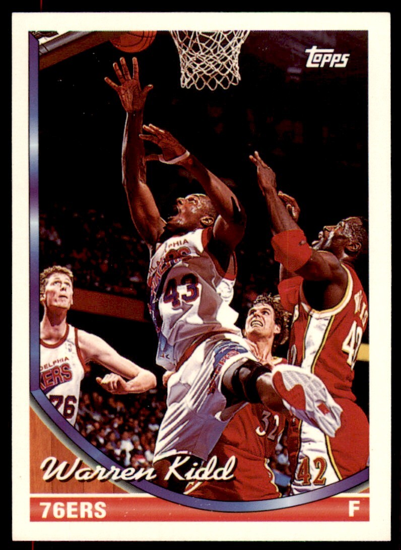 1993-94 Topps Warren Kidd . Philadelphia 76ers #253