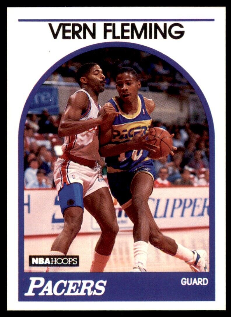 1989-90 NBA Hoops Vern Fleming . Indiana Pacers #231