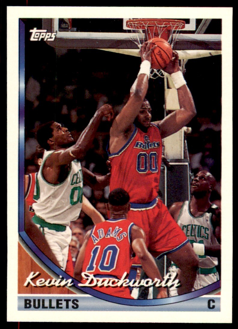 1993-94 Topps Kevin Duckworth . Washington Bullets #343