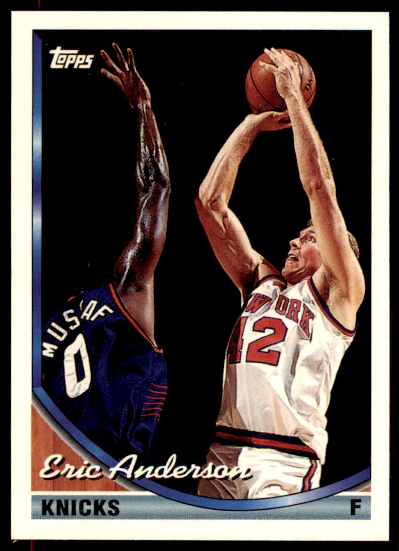 1993-94 Topps Eric Anderson . New York Knicks #329
