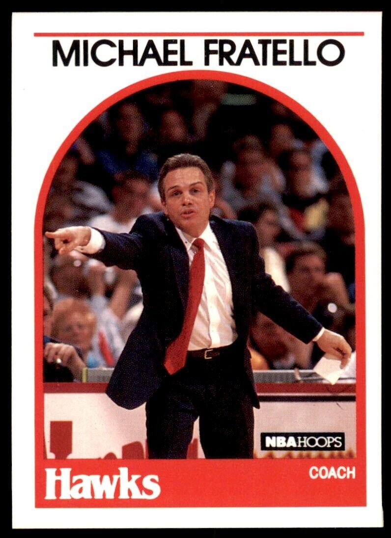 1989-90 NBA Hoops Michael Fratello . Atlanta Hawks #179