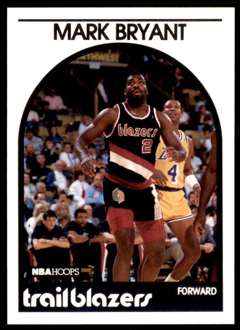 1989-90 Hoops Mark Bryant Rookie . Portland Trail Blazers #36