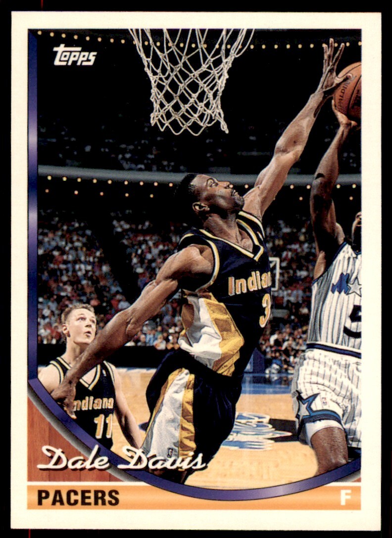 1993-94 Topps Dale Davis . Indiana Pacers #123