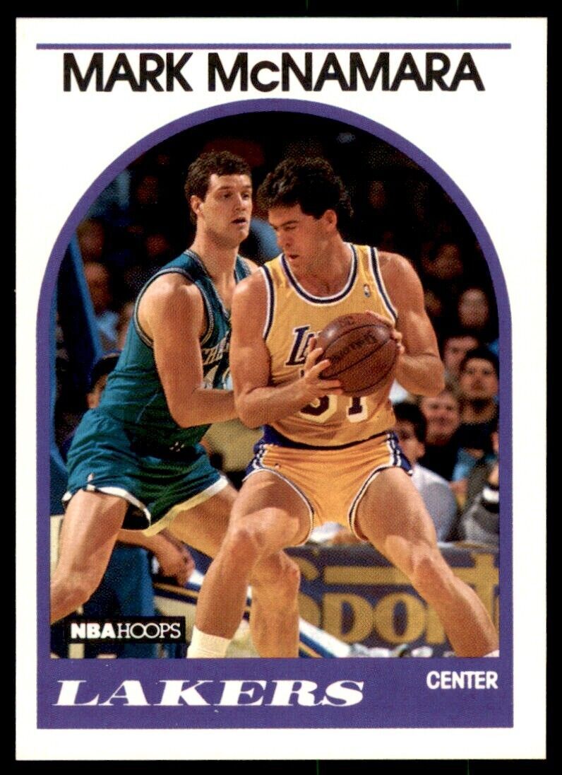 1989-90 Hoops Mark McNamara . Los Angeles Lakers #289
