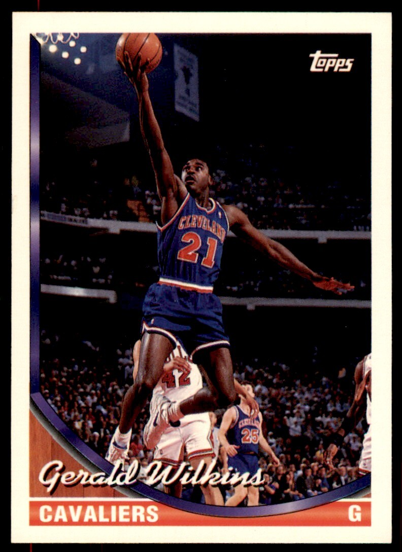 1993-94 Topps Gerald Wilkins . Cleveland Cavaliers #62