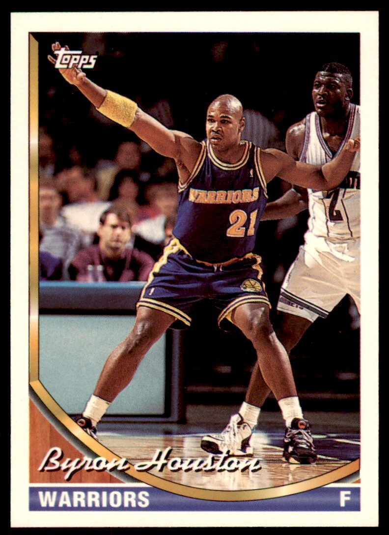 1993-94 Topps Byron Houston . Golden State Warriors #43
