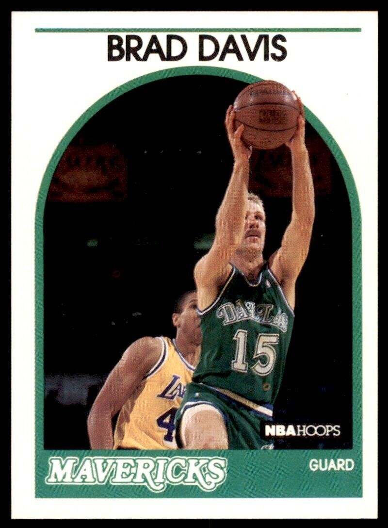 1989-90 Hoops Brad Davis . Dallas Mavericks #296