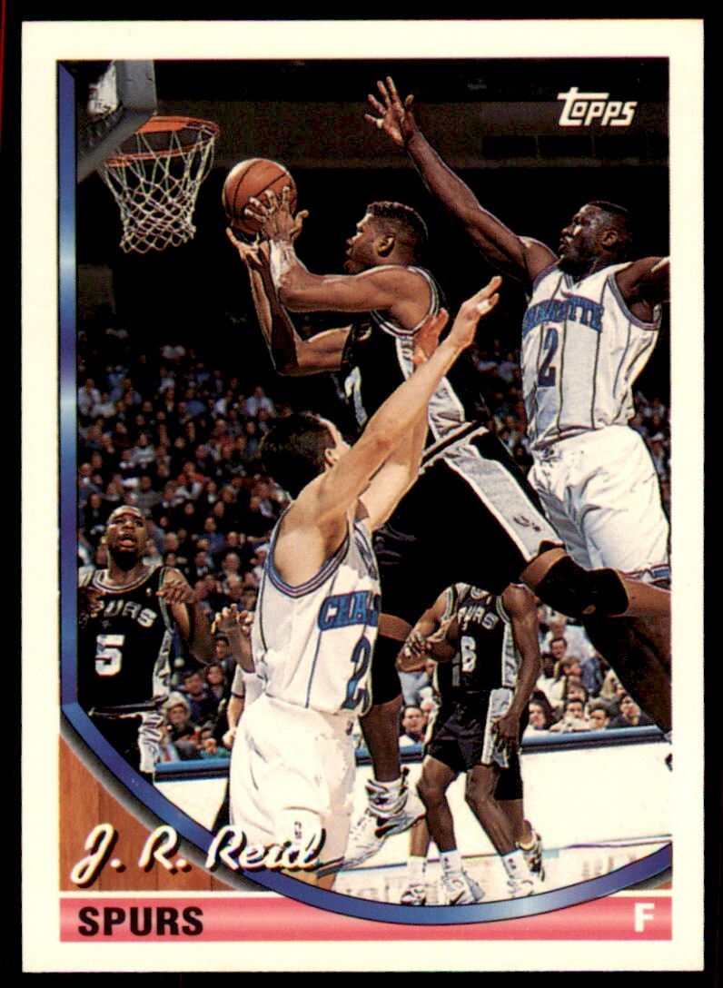 1993-94 Topps J.R. Reid . San Antonio Spurs #37