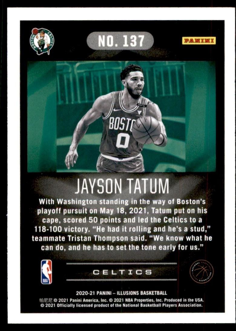 2020-21 Panini Illusions Jayson Tatum Basketball Cards #137