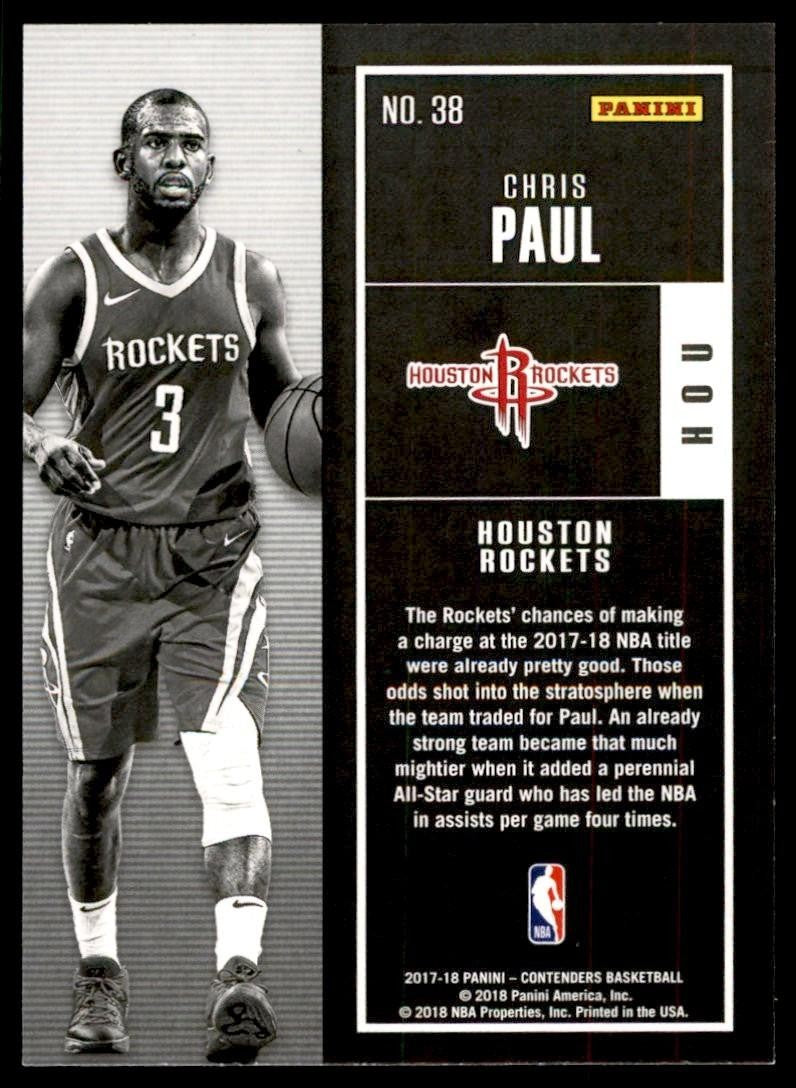 2017-18 Panini Contenders Chris Paul Basketball Cards #38