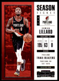 2017-18 Panini Contenders Damian Lillard Basketball Cards #36