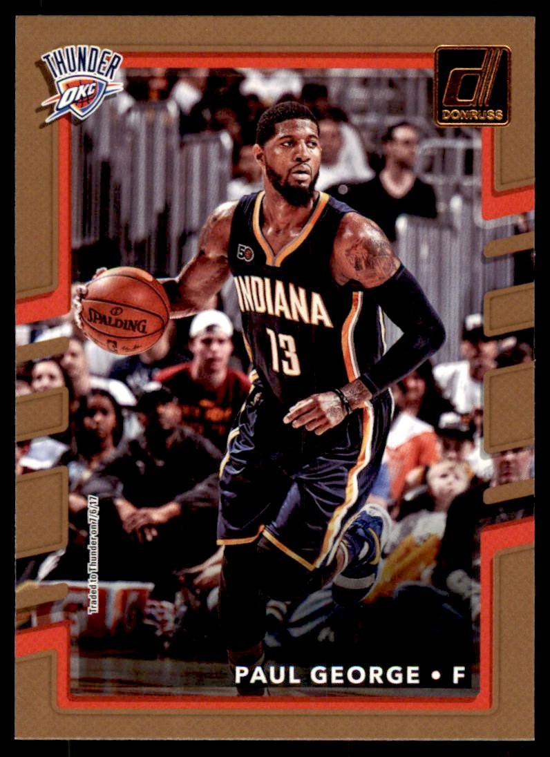 2017-18 Donruss Paul George Basketball Cards #102