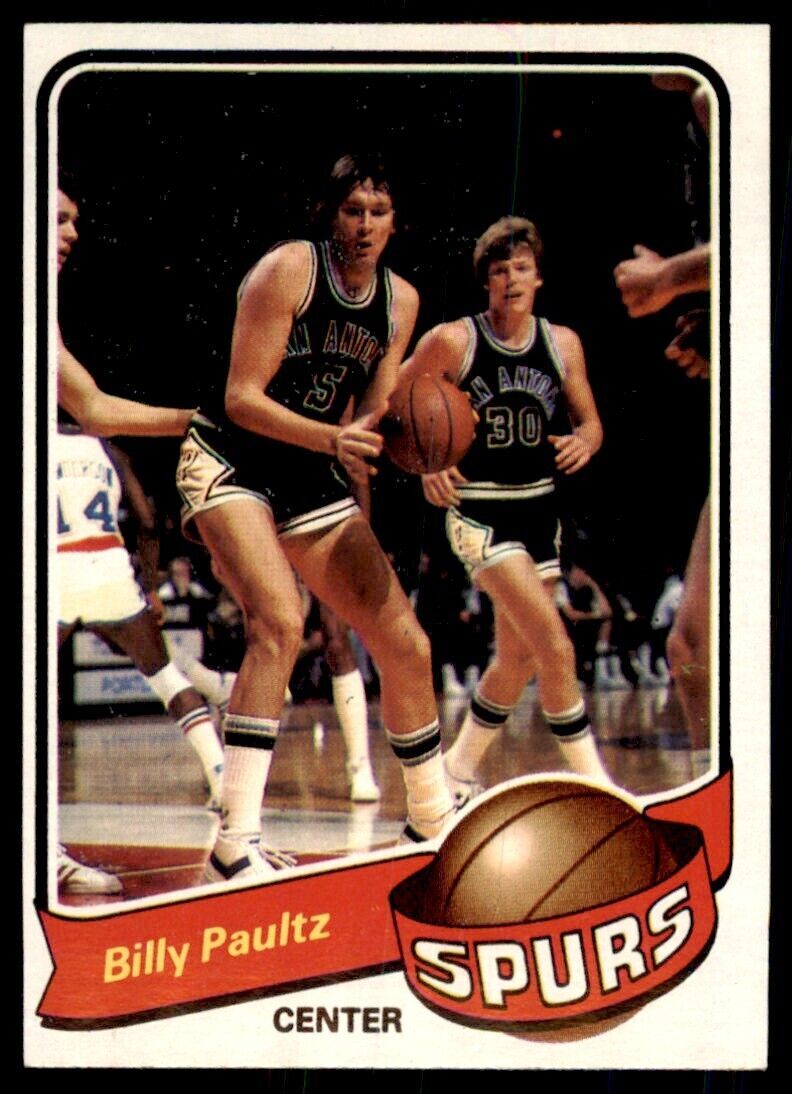 1979-80 TOPPS BILLY PAULTZ. SAN ANTONIO SPURS #22