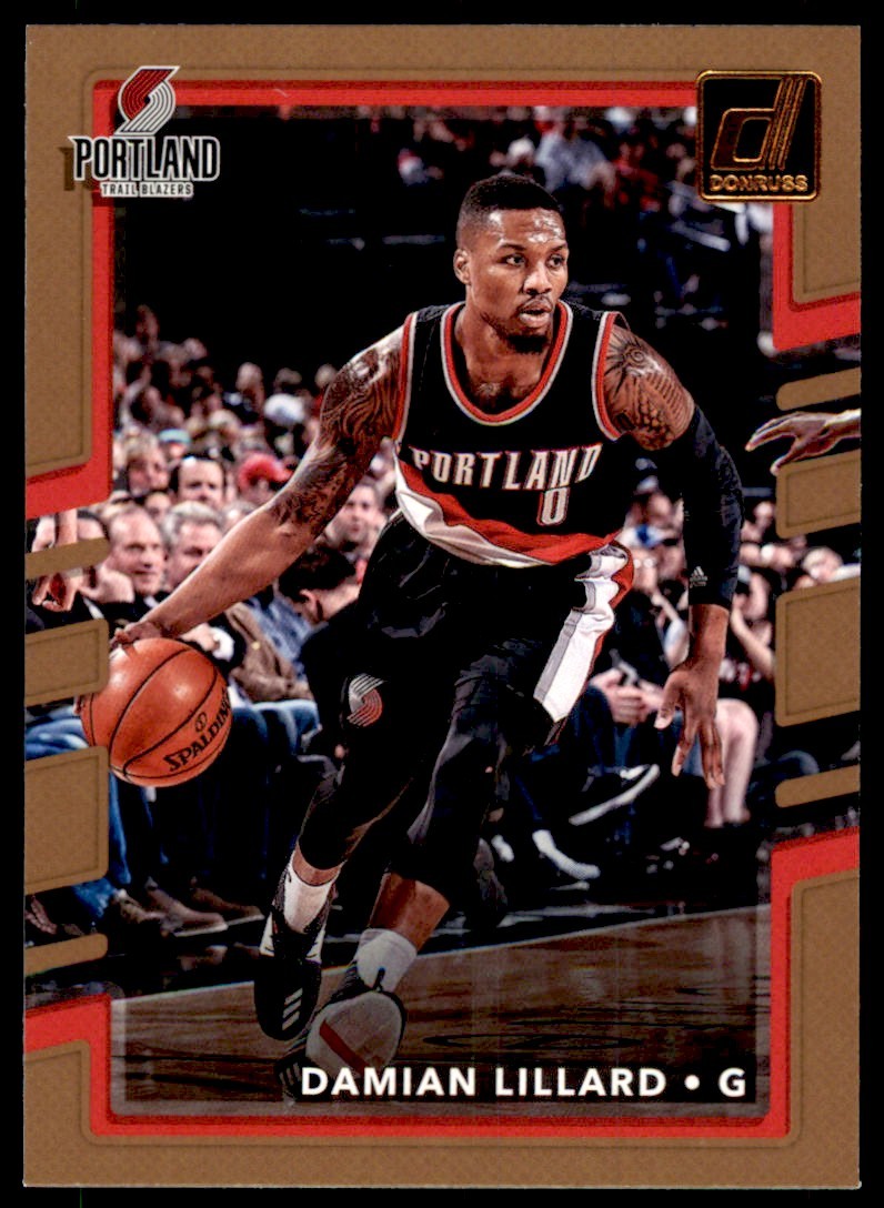 2017-18 Donruss Damian Lillard A Basketball Cards #122