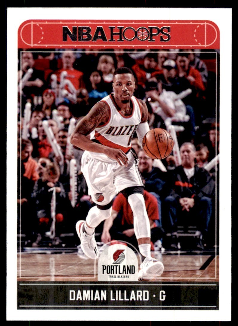 2017-18 Panini NBA Hoops Damian Lillard Basketball Cards #226