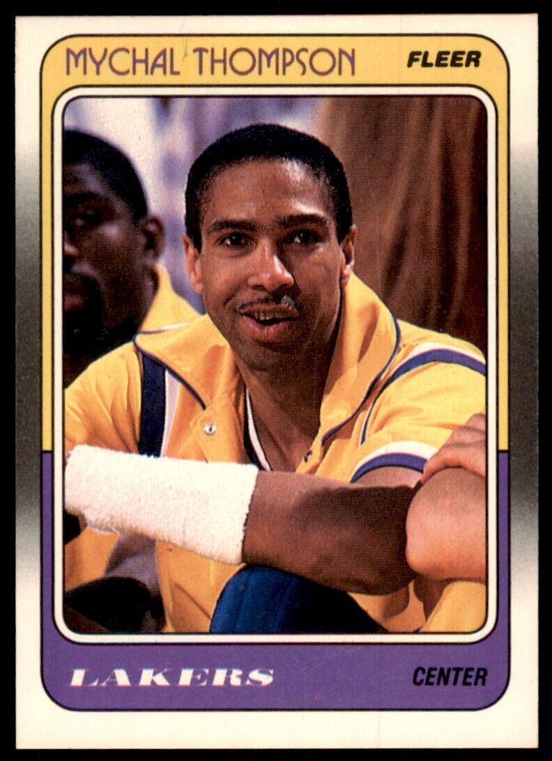 1988-89 Fleer Mychal Thompson Los Angeles Lakers #69