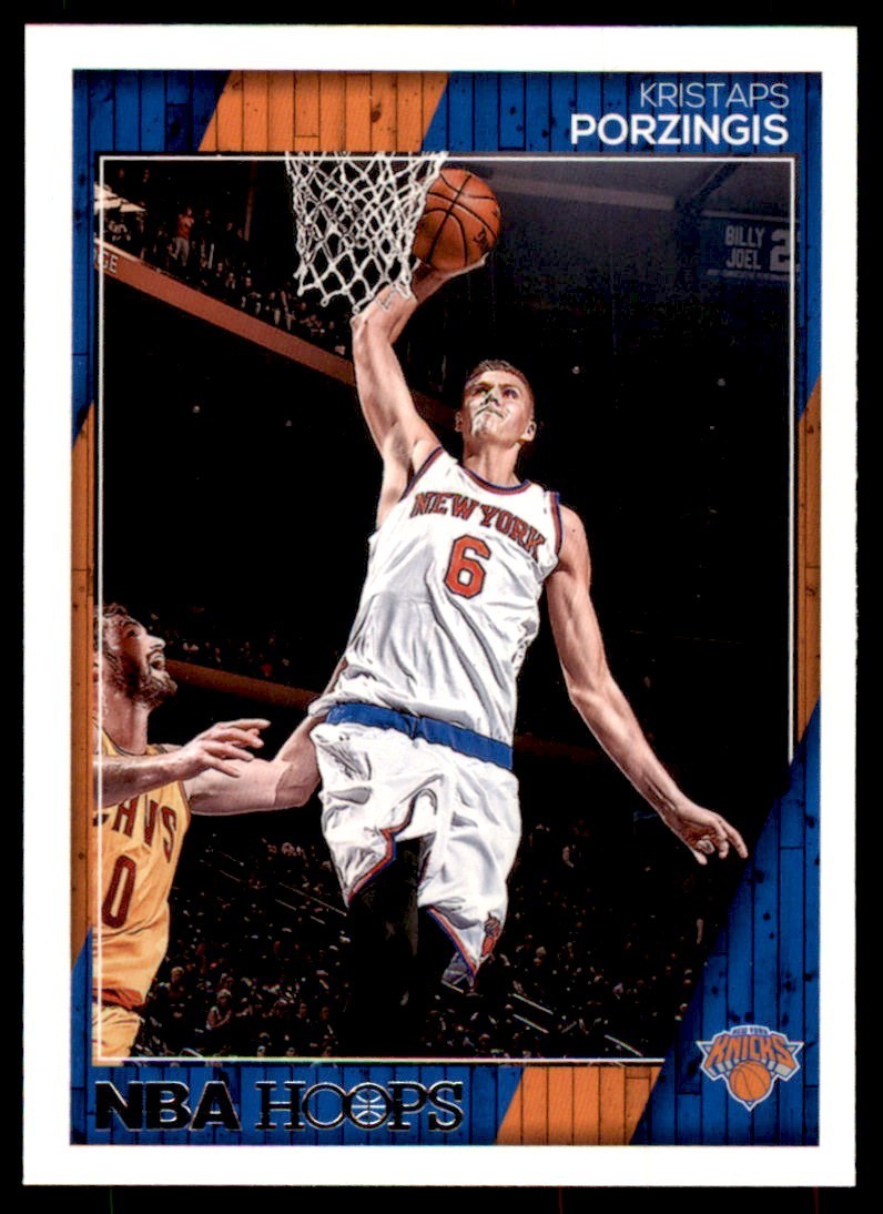 2016-17 Panini NBA Hoops Kristaps Porzingis Basketball Cards #66