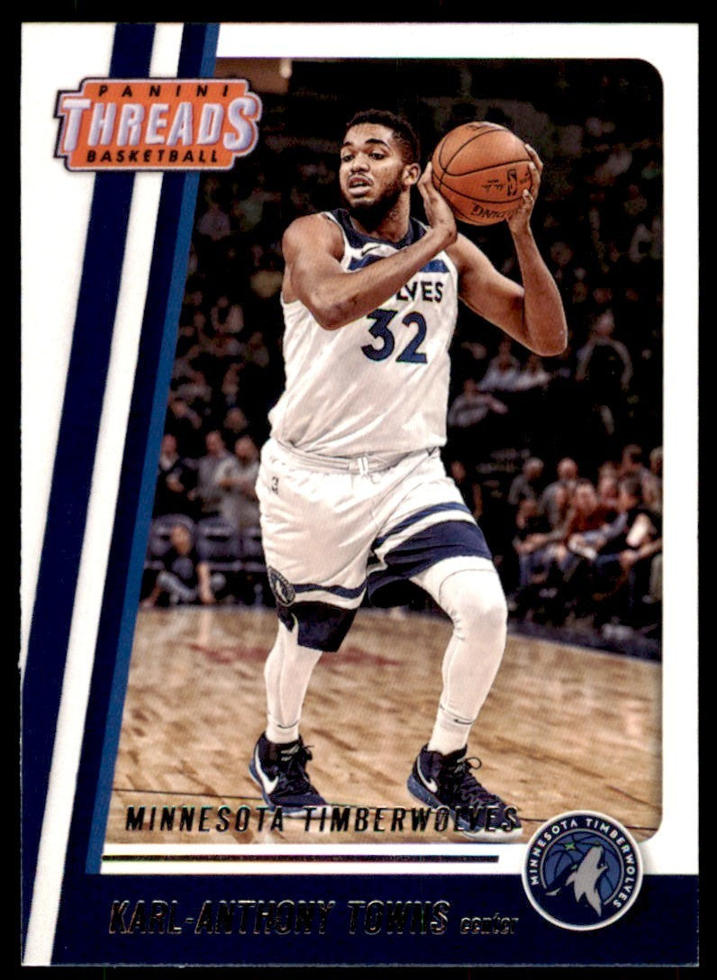 2017-18 Panini Threads Karl-Anthony Towns Basketball Cards #55