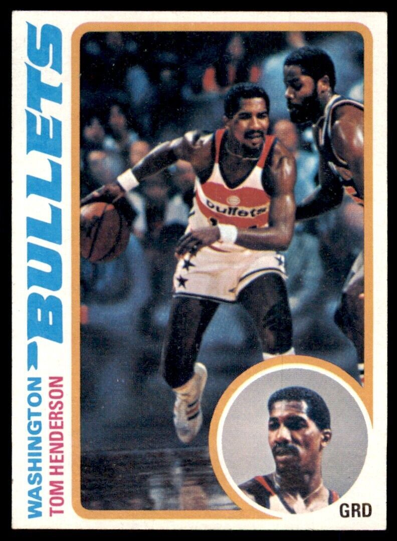 1978-79 TOPPS TOM HENDERSON WASHINGTON BULLETS #68
