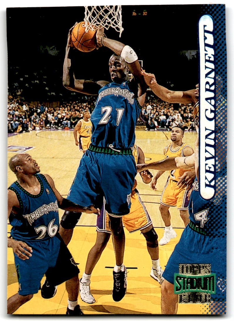 1996-97 Stadium Club Kevin Garnett Basketball Cards #177