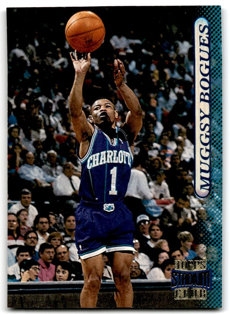 1996-97 Stadium Club Muggsy Bogues Basketball Cards #145