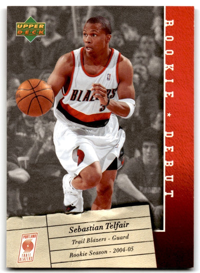 2006-07 Upper Deck Rookie Debut Sebastian Telfair Basketball Cards #81
