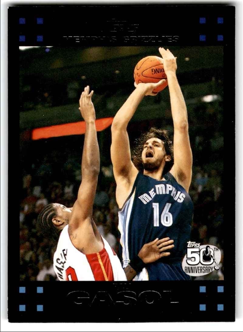 2007-08 Topps Pau Gasol Basketball Cards #16