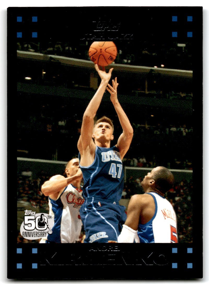 2007-08 Topps. Andrei Kirilenko Basketball Cards #47