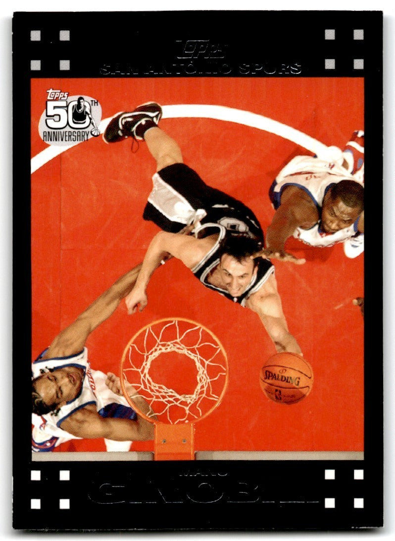 2007-08 Topps. Manu Ginobili C Basketball Cards #57