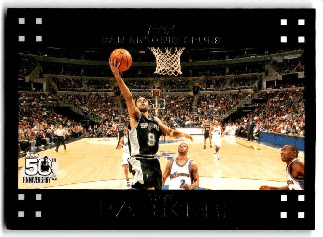 2007-08 Topps. Tony Parker Basketball Cards #36